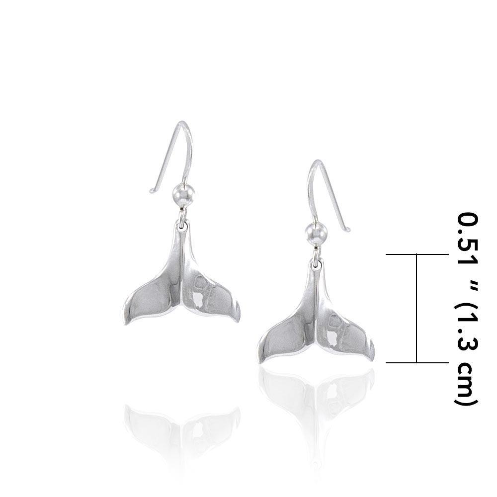 Whale Tail Silver Earrings JE005 Earrings