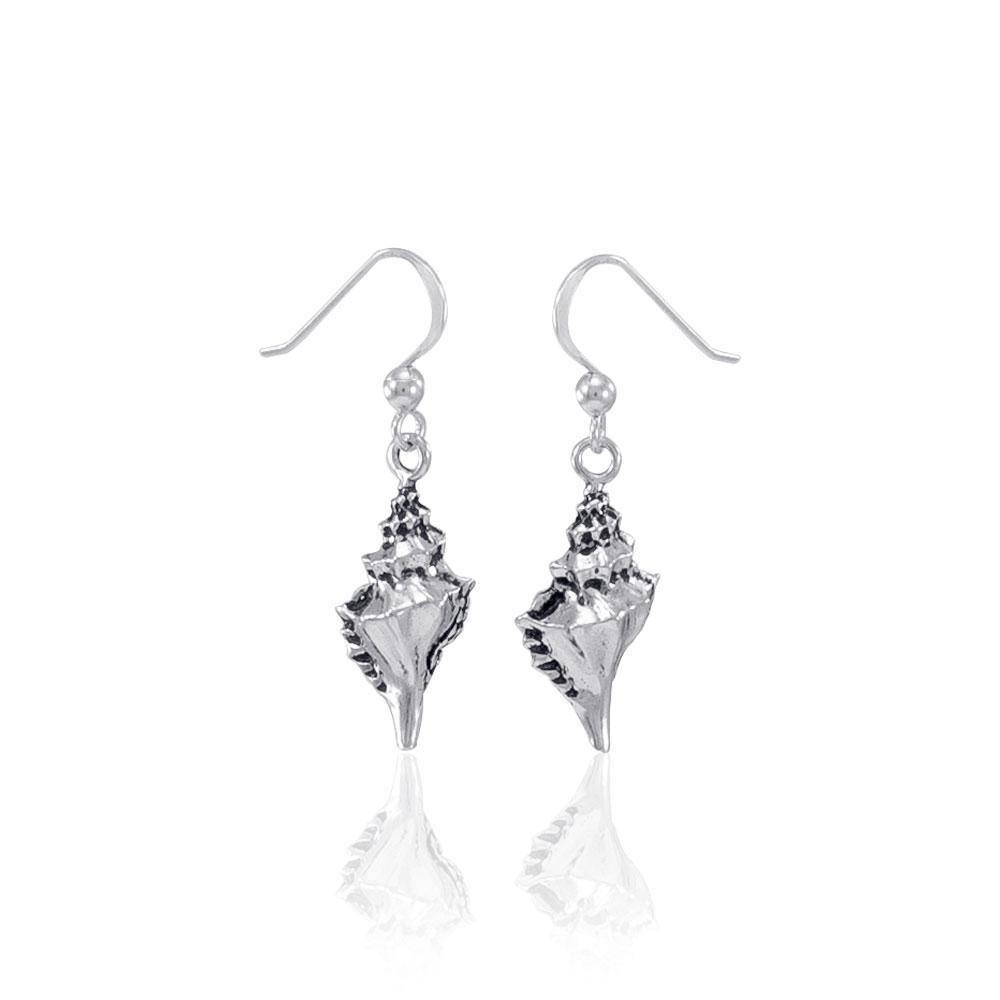 Conch Shell Silver Earrings JE035