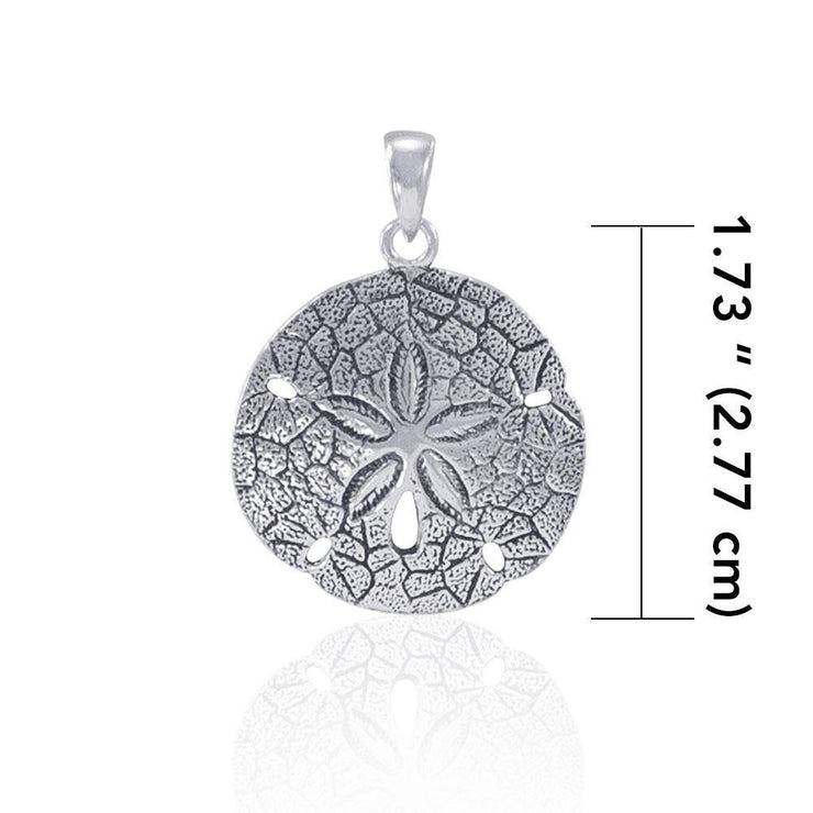 Sparkle like Sand Dollar on the shore ~ Sterling Silver Jewelry Pendant JP026 Pendant