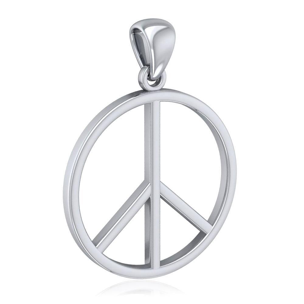Peace Symbol Silver Pendant JP027 Pendant