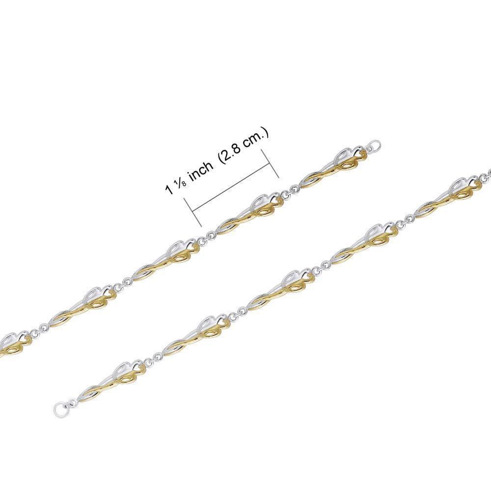 Venus and Mars Silver and Gold Bracelet MBL103 Bracelet