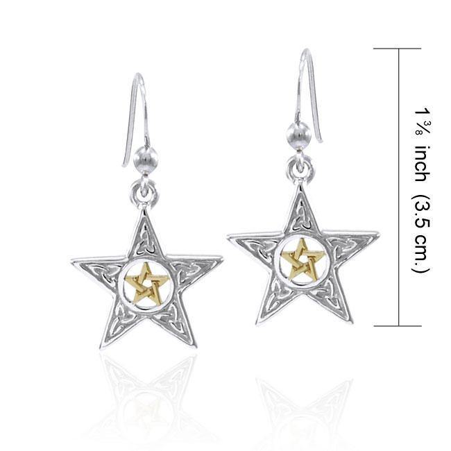 Celtic Triquetra The Star Earrings MER1571 Earrings