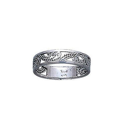 Open Twist Silver Ring MG014 - Wholesale Jewelry