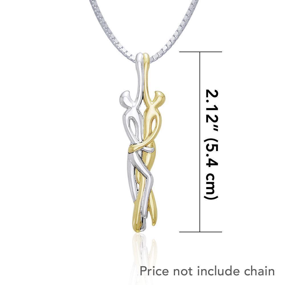 Venus and Mars Silver and Gold Pendant MPD1097 Pendant