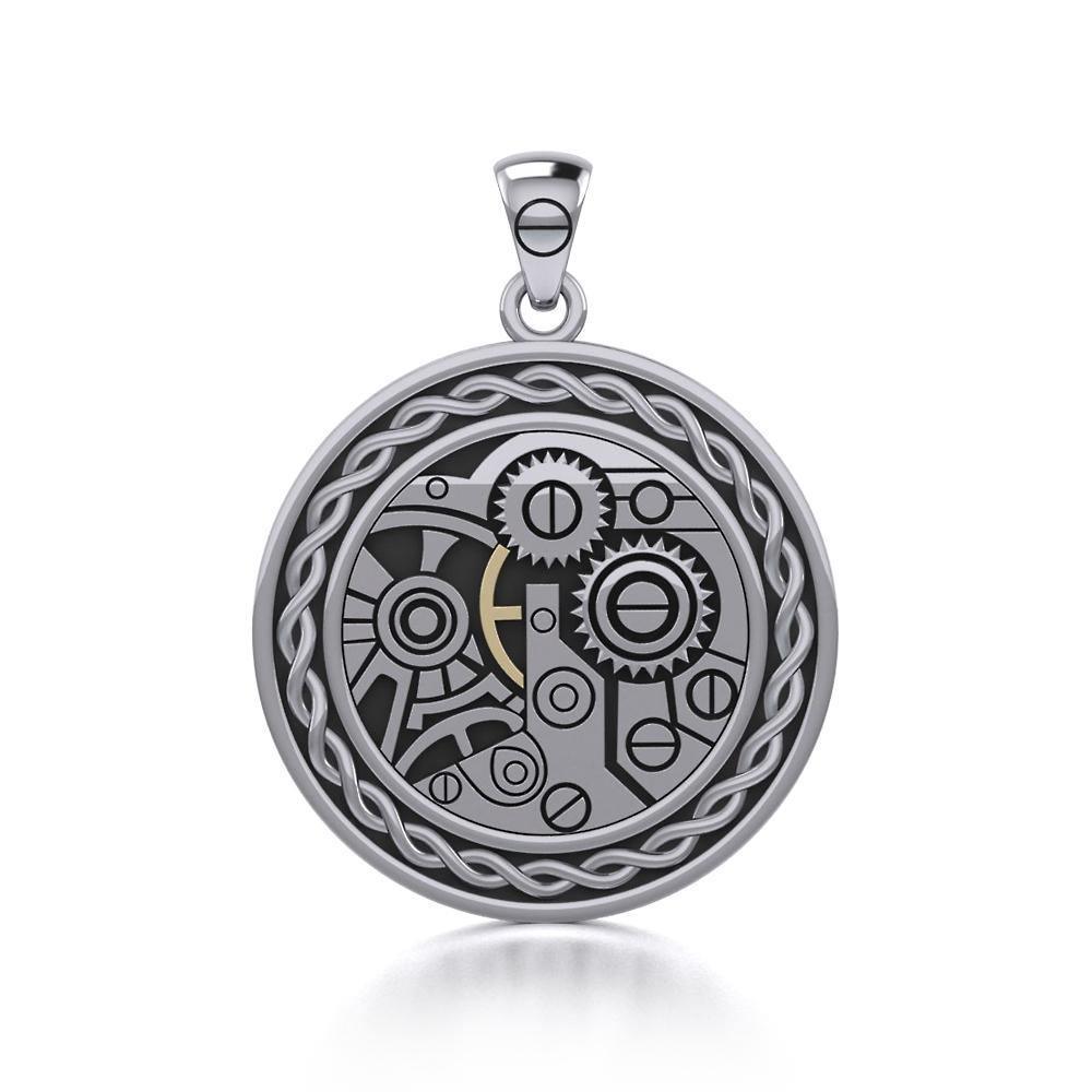 Circle Knot Steampunk Silver and Gold Accent MPD3902