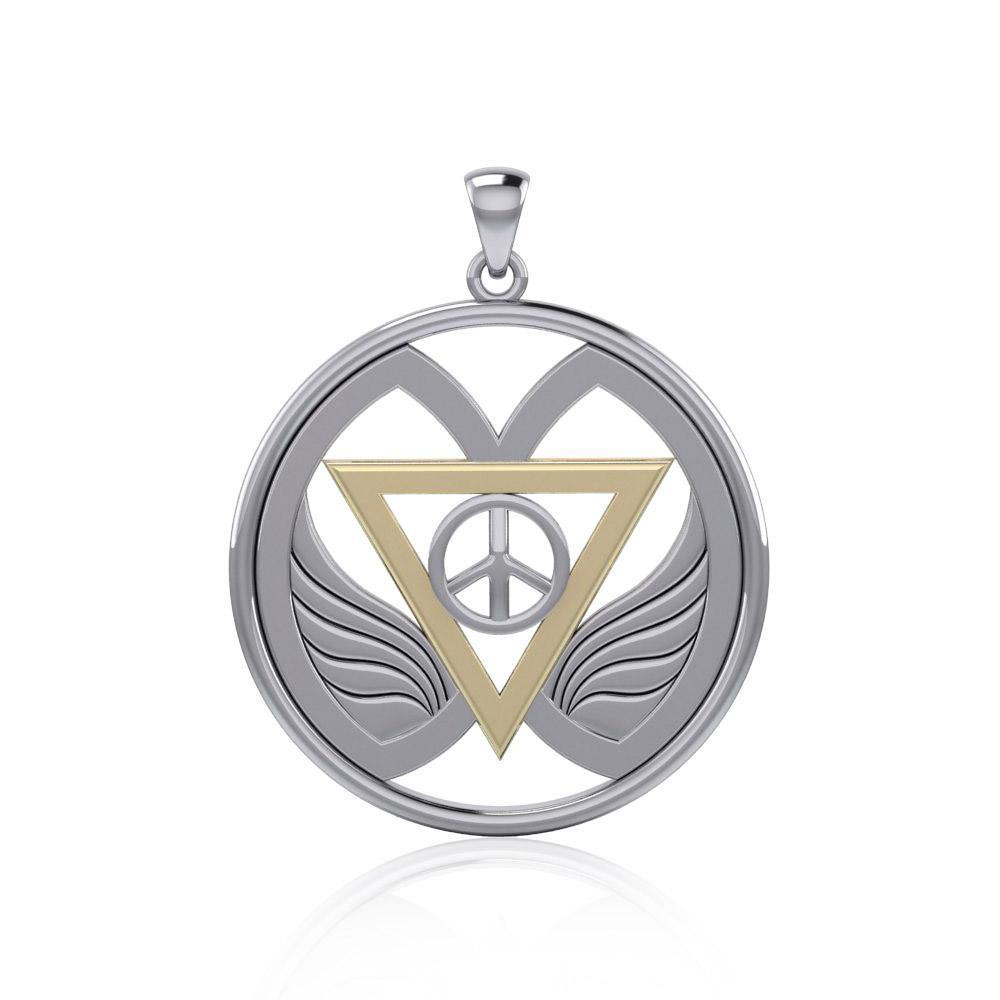 Peace of Feminine Power Silver and Gold Pendant MPD5133 Pendant