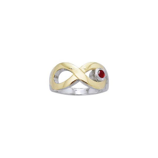 Eternal Love Spell Silver and Gold Ring MRI1559 Ring
