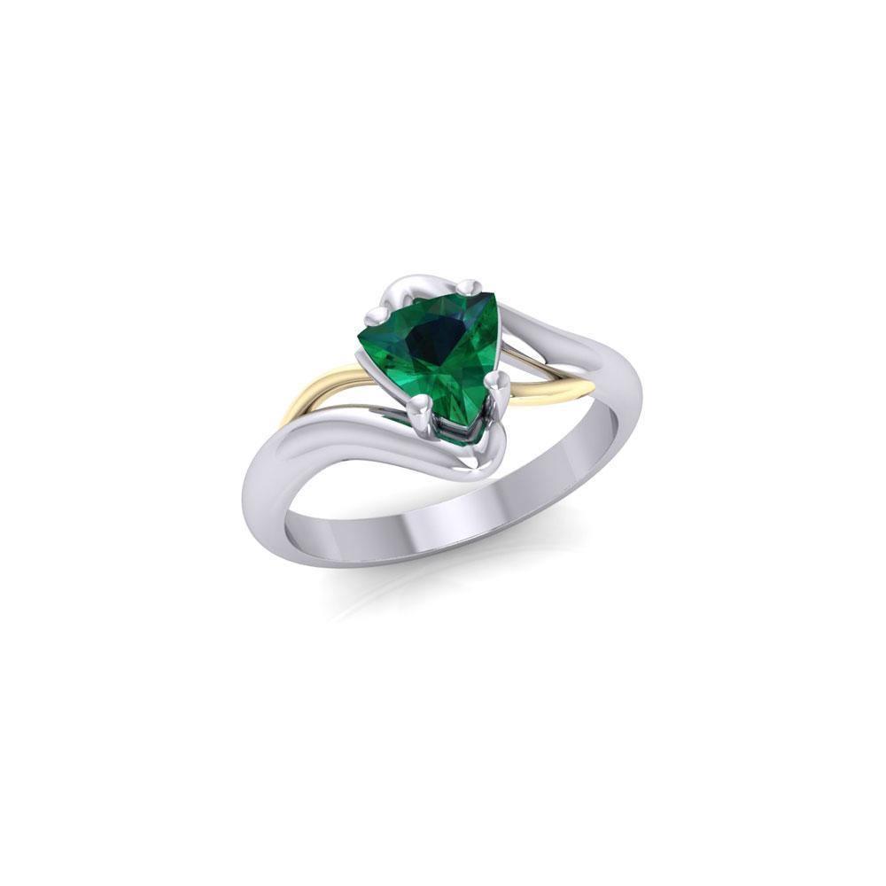 Black Magic Silver & Gold Ring MRI473 Ring