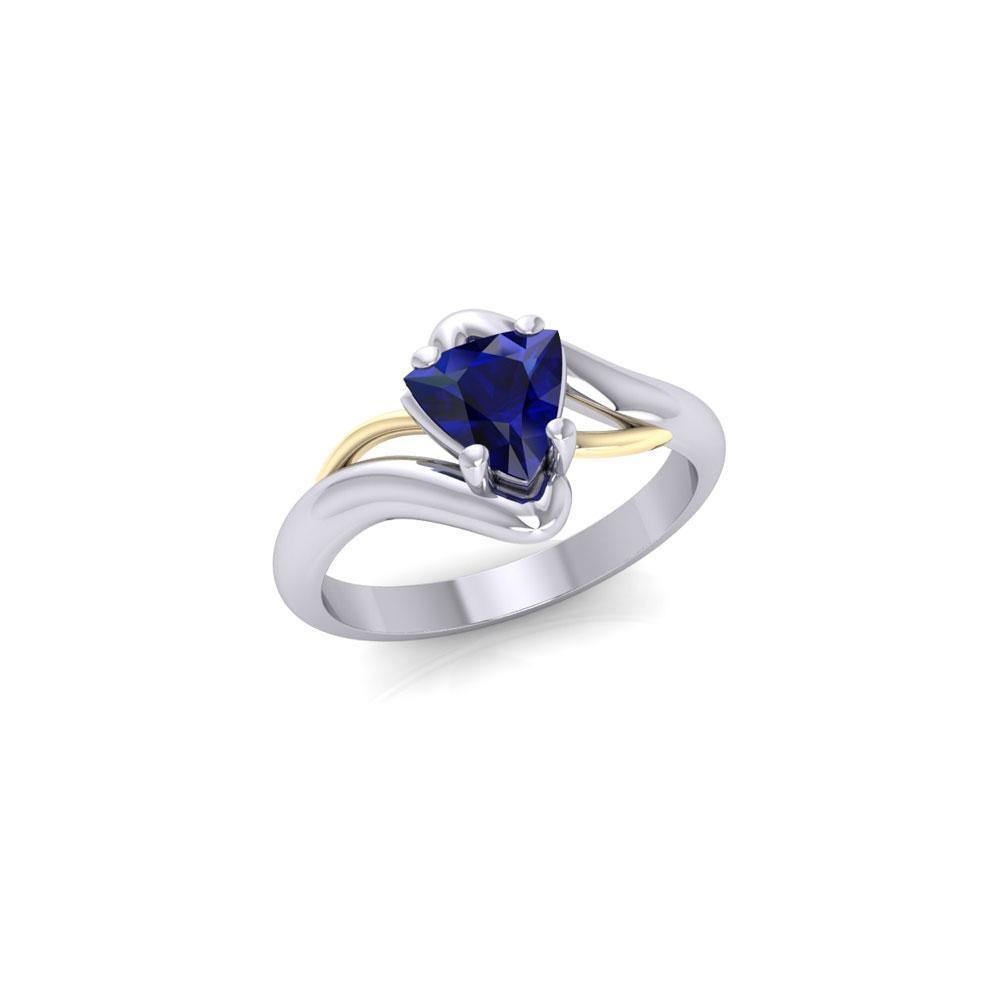 Black Magic Silver & Gold Ring MRI473 Ring