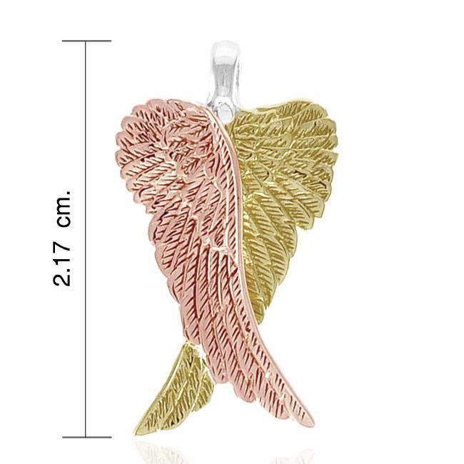 Angel Wings Three Tone Pendant OPD2934 Pendant
