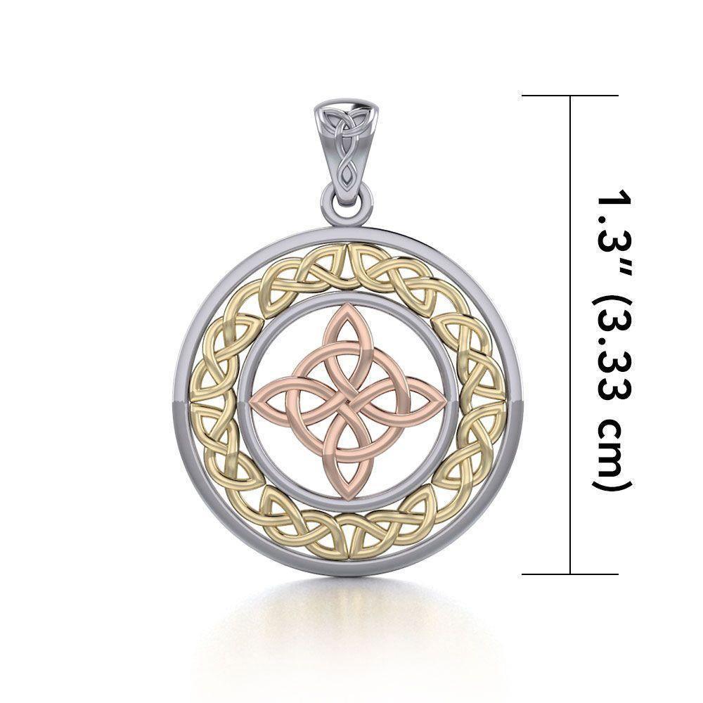 Celtic Knotwork Three Tone Pendant OPD728 Pendant
