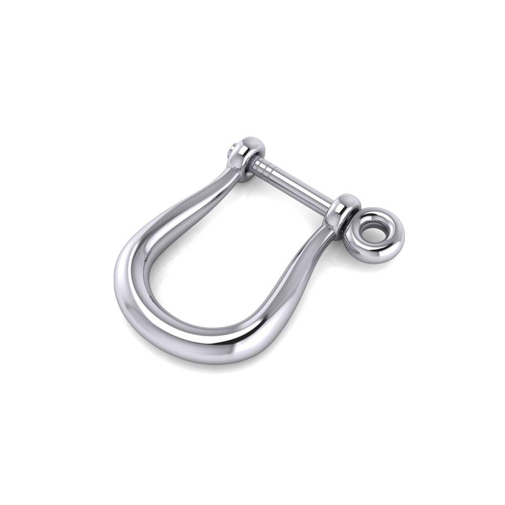 Keep your shackle firm and strong ~ Sterling Silver Post Earrings SE137 Earrings
