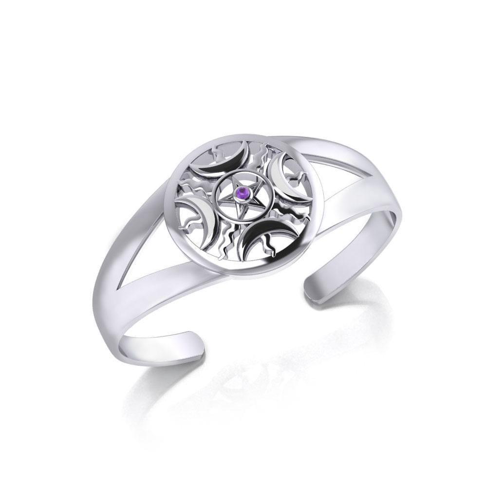 A Leap of Faith Expressed in Fire Moon's Pentacle TBA017 Bangle