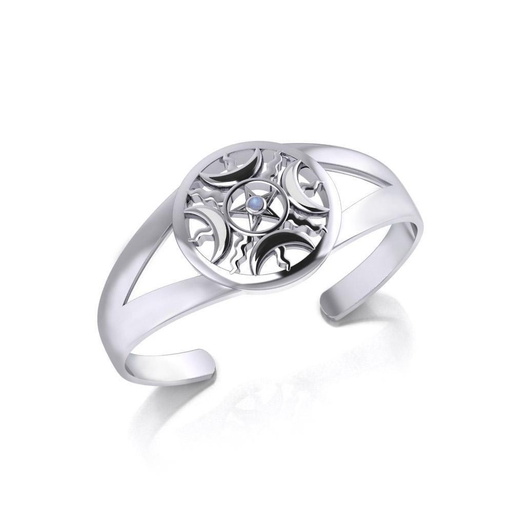 A Leap of Faith Expressed in Fire Moon's Pentacle TBA017 Bangle