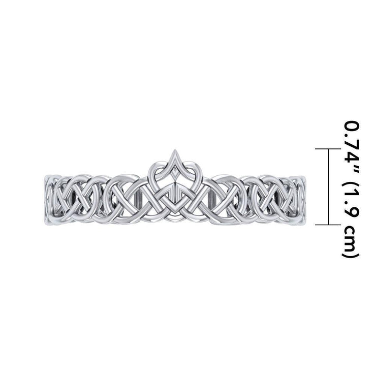 Cari Buziak Celtic Knot Heart ~ Sterling Silver Jewelry Heart Bracelet TBA024 Bangle