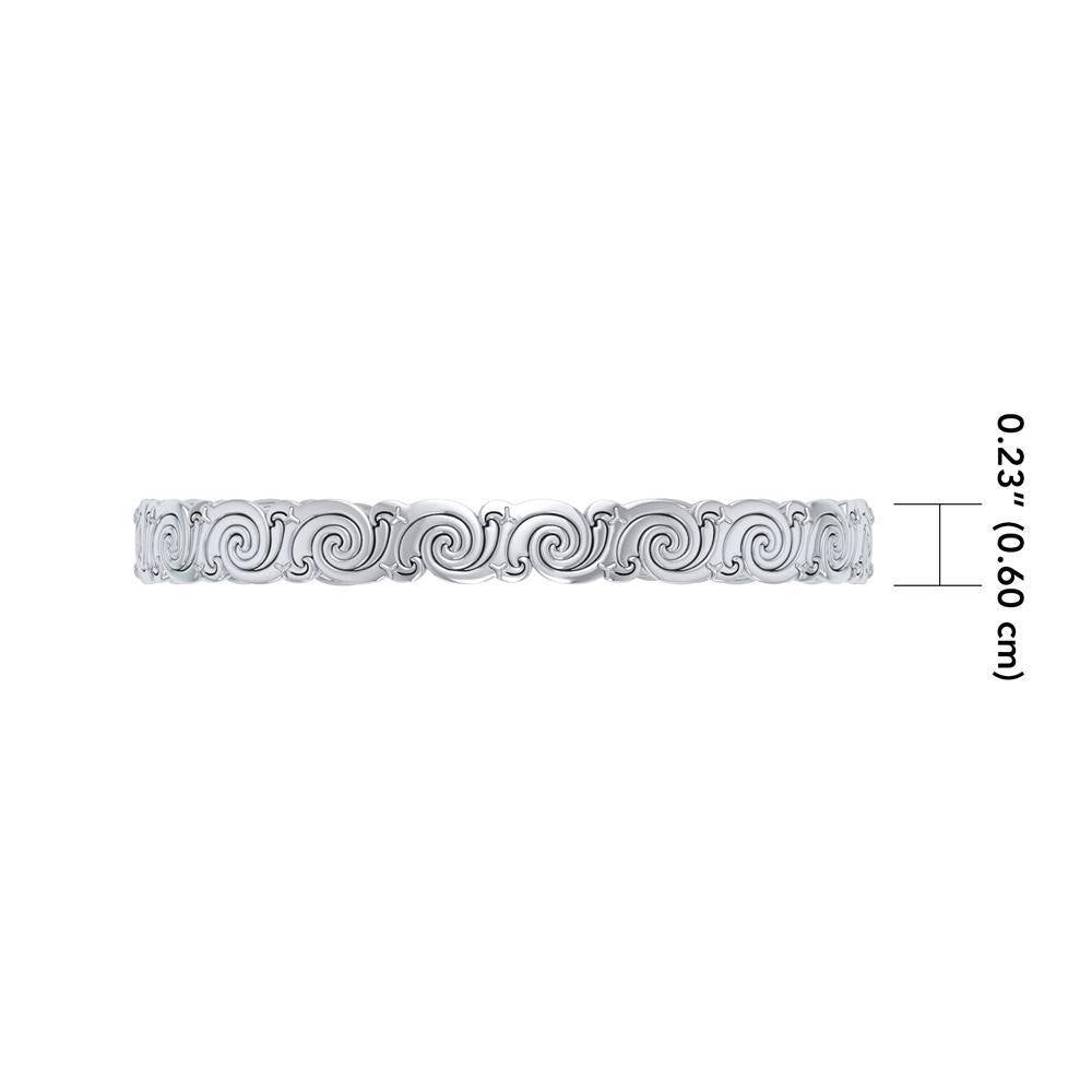 Cari Buziak Celtic Triskelion Spiral ~ Sterling Silver Cuff Bracelet TBA026 Bangle