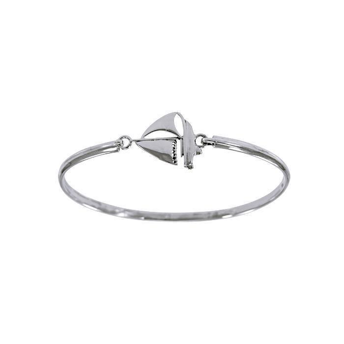 Sail Boat Spring Lock Bracelet TBA172 Bangle