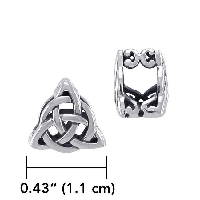 Believe in the Holy Triplicities ~ Celtic Knotwork Trinity Sterling Silver Bead Bead
