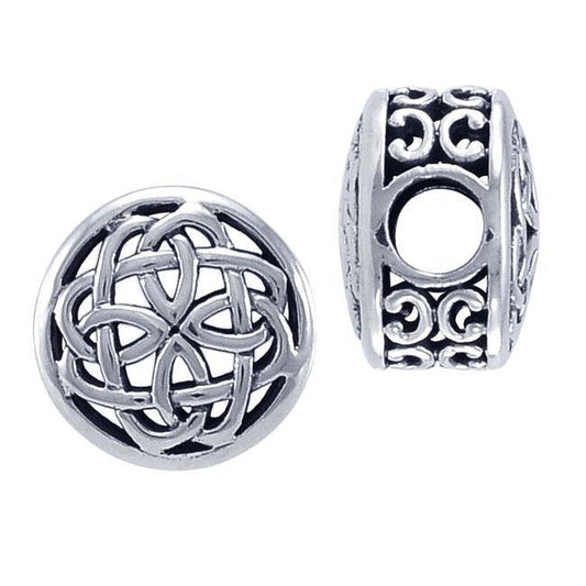Face the endless possibilities ~ Celtic Knotwork Sterling Silver Bead Bead