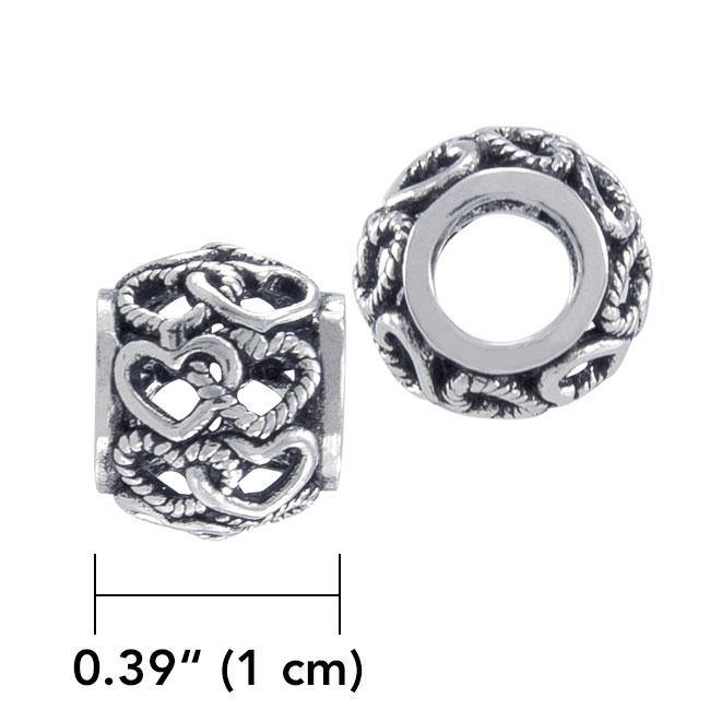 Heart Knot Sterling Silver Bead TBD197 Bead