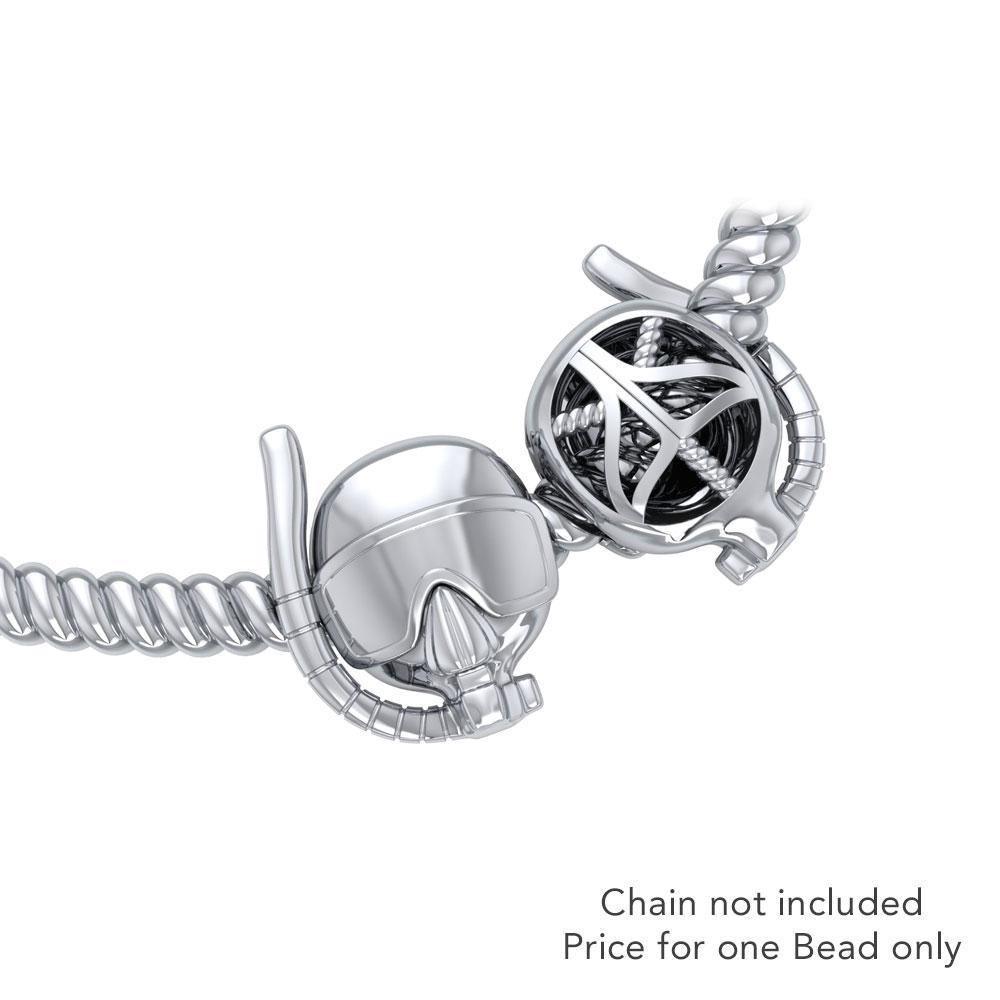 Dive Mask Sterling Silver Bead TBD353 Bead