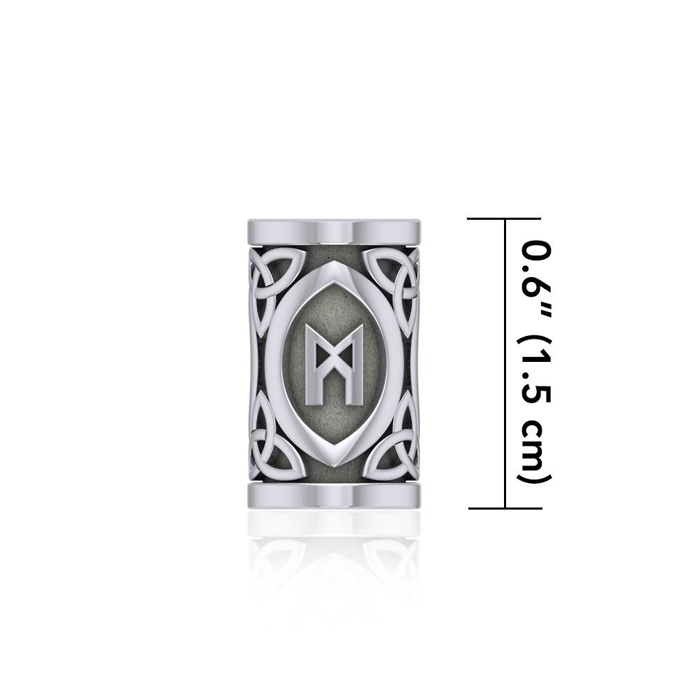 Manifestation Rune Symbol Silver Bead TBD358 Bead