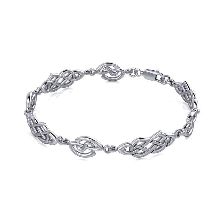 Celtic Knotwork Silver Bracelet TBG089