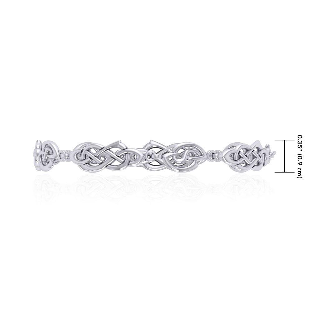 A limitless bound ~ Celtic Knotwork Sterling Silver Bracelet TBG089 Bracelet