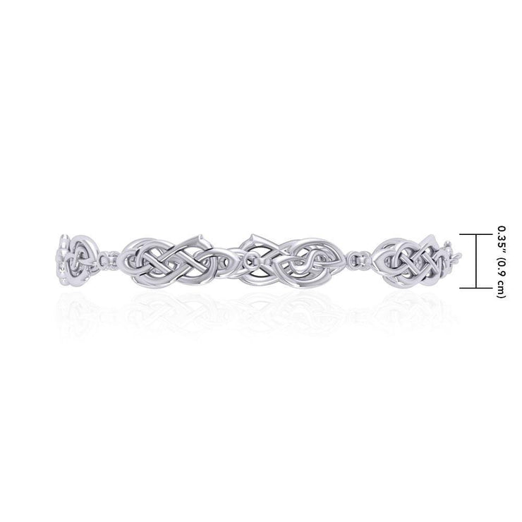 A limitless bound ~ Celtic Knotwork Sterling Silver Bracelet TBG089 Bracelet