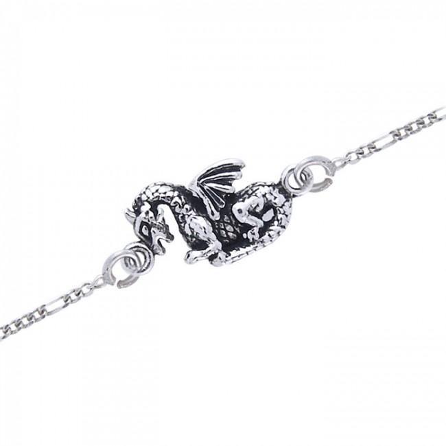 Fantasy Dragon Silver Anklet TBG735