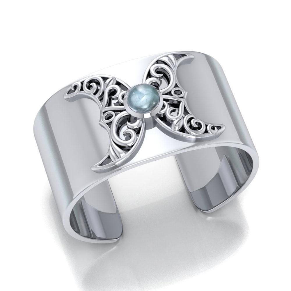 Blue Moon Triple Goddess Cuff Bracelet TBG755 Bangle