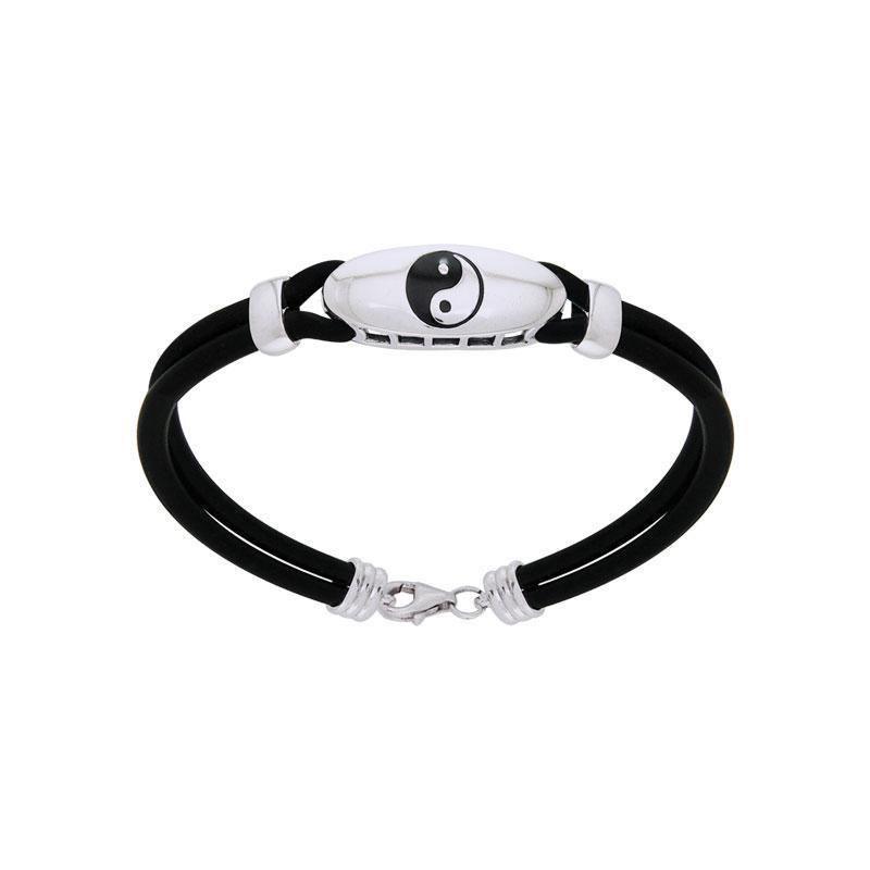 Yin Yang Leather Cord Bracelet TBL200