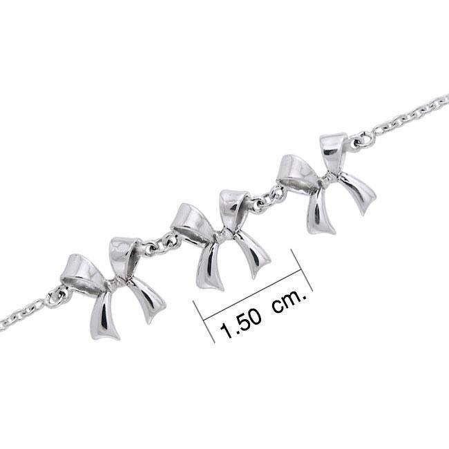 Tied Ribbons Silver Bracelet TBL210 Bracelet
