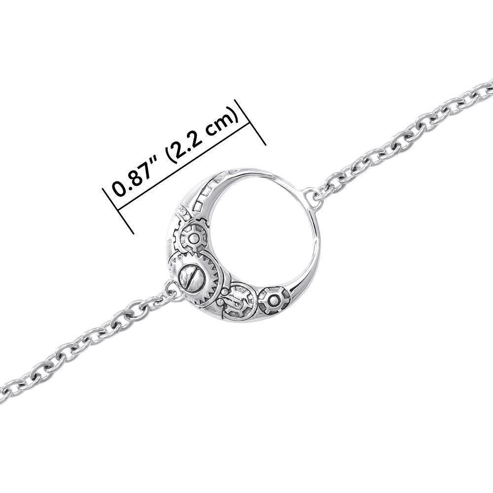 Steampunk in the works of Wicca ~ fine Sterling Silver Jewelry Bracelet TBL287 Bracelet