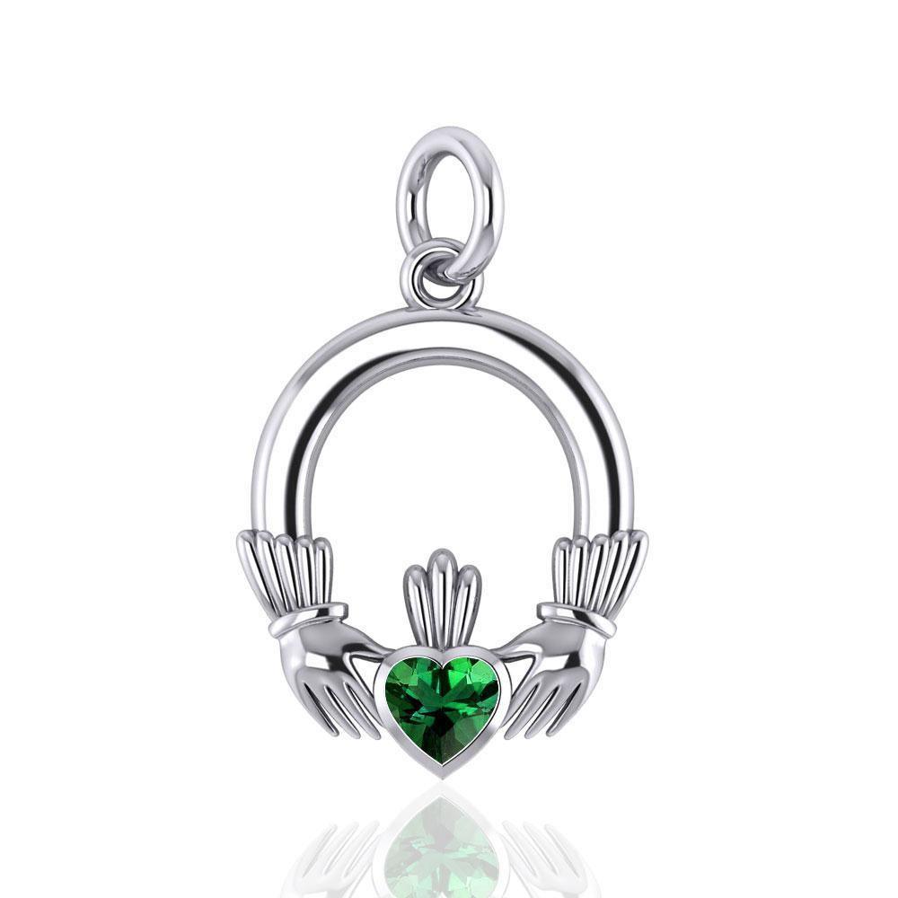 Celtic Claddagh Silver Charm TC318