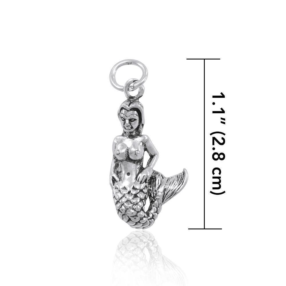 The Mystic Melody of a Sea Mermaid ~ Sterling Silver Charm TC609 Charm