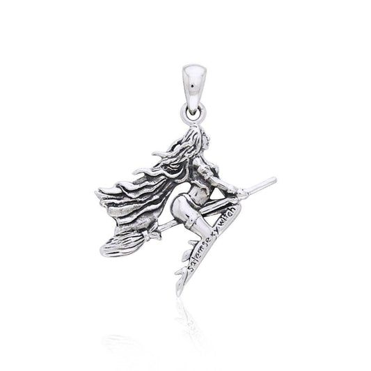 Magickal Diva ~ Sterling Silver Sexy Witch Pendant Jewelry TPD2926 Pendant