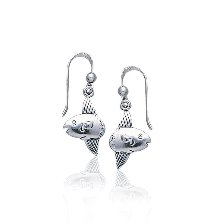 Sunfish Dangle Silver Earrings TE2189