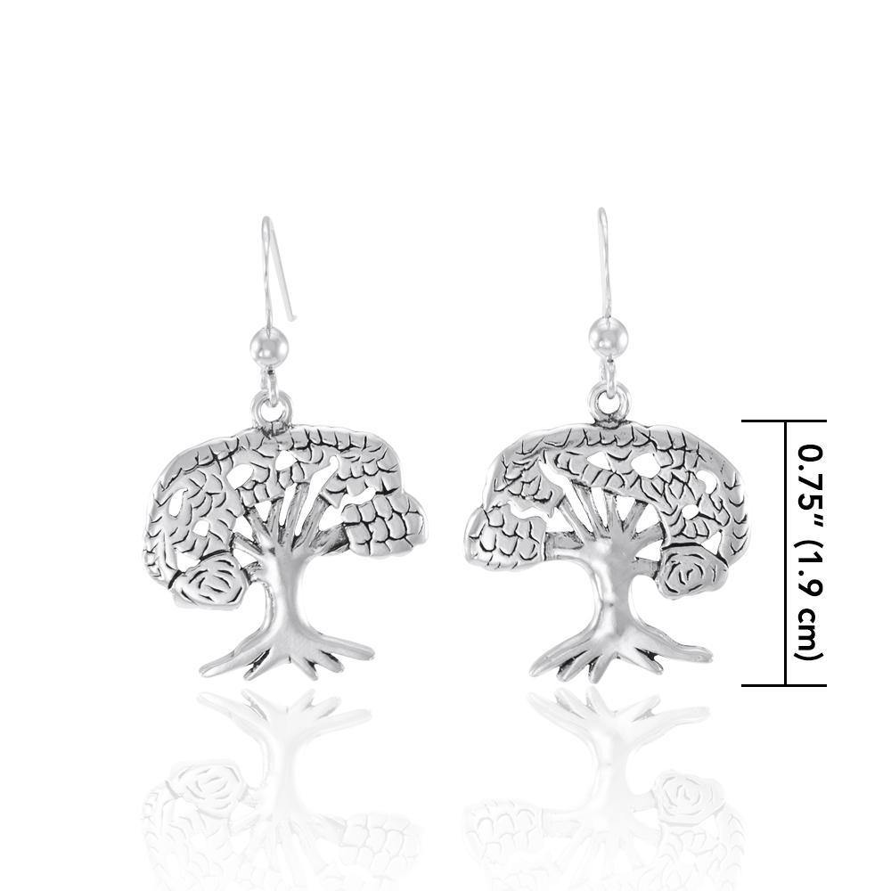 Tree of Life Sterling Silver Earrings TE222 Earrings