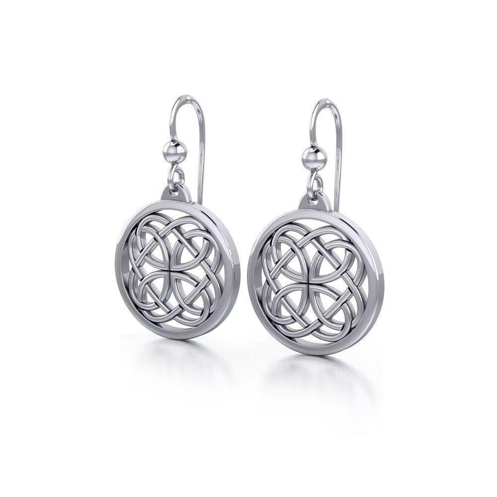 Celtic Knotwork Silver Earrings TE589 Earrings