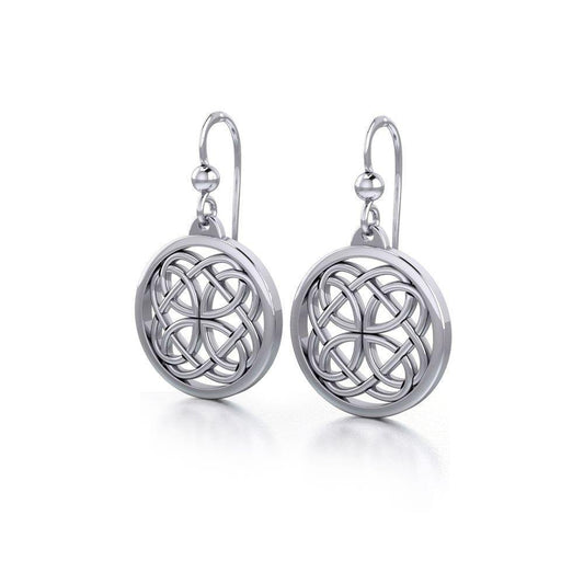 Celtic Knotwork Silver Earrings TE589 Earrings