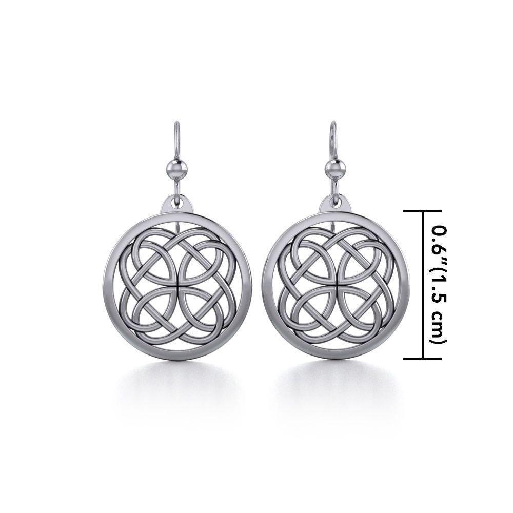 Celtic Knotwork Silver Earrings TE589 Earrings