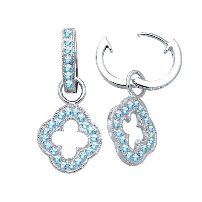 Modern Geometric Art TER1197-Genuine Amethyst Earrings