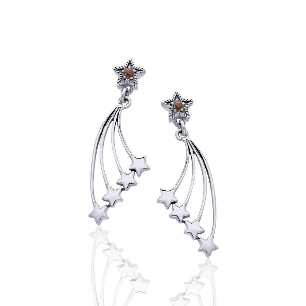 Wish Upon a Shooting Star ~ Sterling Silver Brilliant Earrings Jewelry TER1230 Earrings