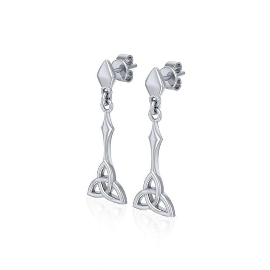 Celtic Trinity Knot Silver Post Earrings TER1679 Earrings