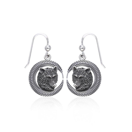 Wolf Sterling Silver Earrings TER1694 Earrings