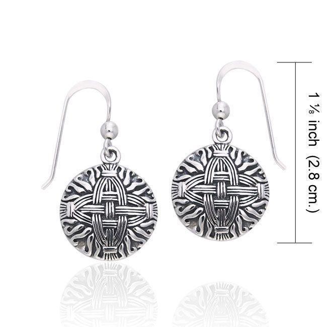 Celtic Cross of St. Brigid Silver Earrings TER209 Earrings