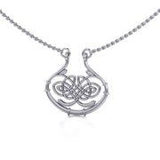 Celtic Knotwork Silver Necklace TN005