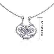 A standout of the Celtic pride ~ Celtic Knotwork Sterling Silver Necklace Jewelry TN005 Necklace