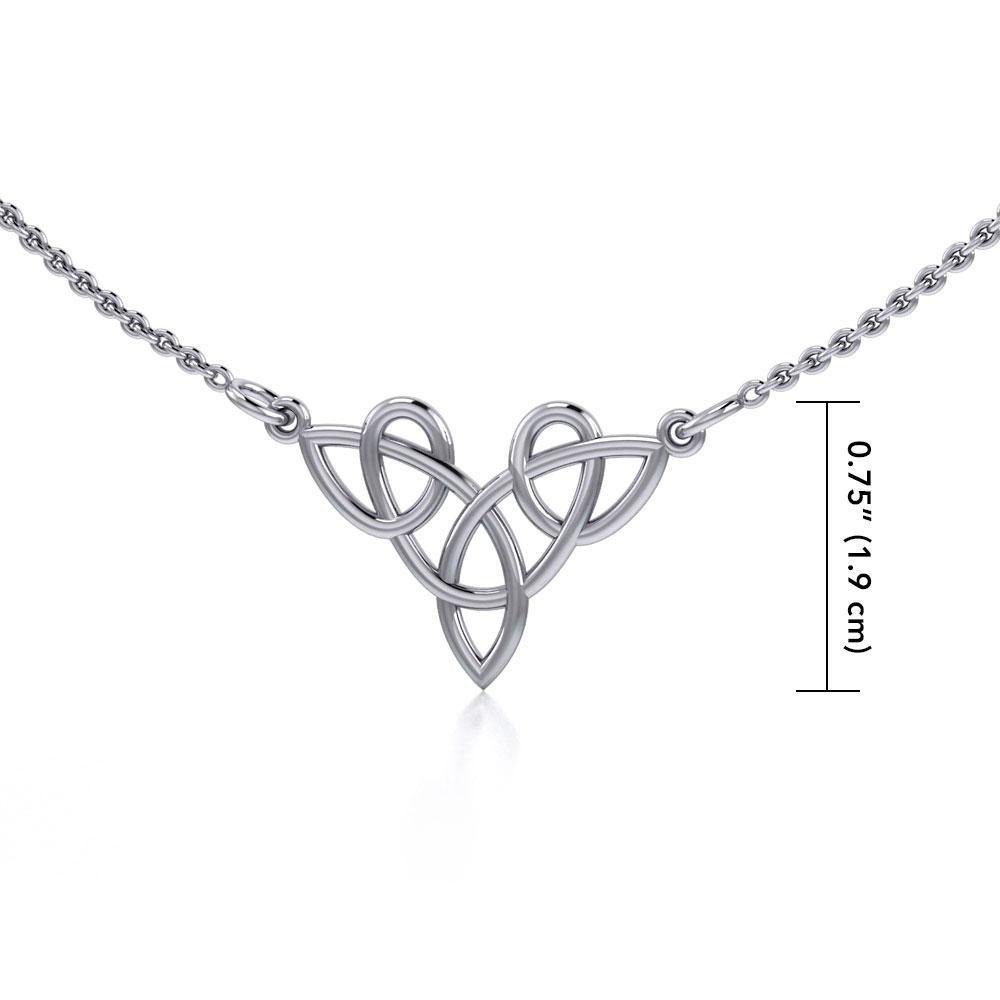 The eternal symbolism of creation ~ Celtic Knotwork Sterling Silver Necklace Jewelry Necklace